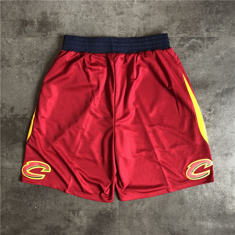 Men NBA Cleveland Cavaliers Red Shorts 0416->detroit pistons->NBA Jersey